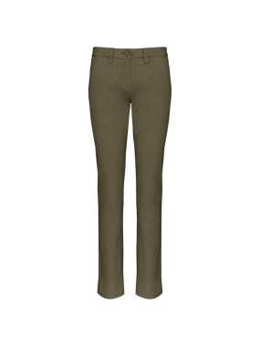 Dámske kalhoty (Kariban "MEN'S CHINO TROUSERS")>hnědá (light khaki)>38