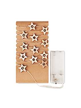 Vánoční řetěz s 20 LED světly> hnědá (wood)