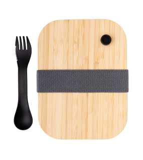 Skleněná krabička na jídlo s bambusovým víkem, průhledné> transparentní