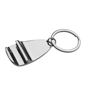 Kovový přívěsek na klíče > šedá