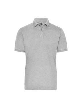 Mens BIO Stretch-Polo Work SOLID>šedá (heather)>L