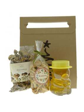 Vánoční dárková taška Sušené houby a bryndzovníky