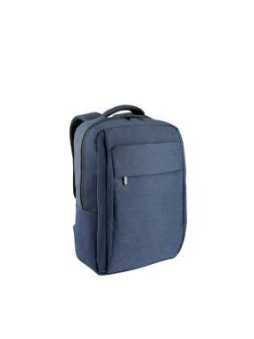 Plně polstrovaný batoh na notebook z 300D recyklovaného polyesteru > modrá (navy)