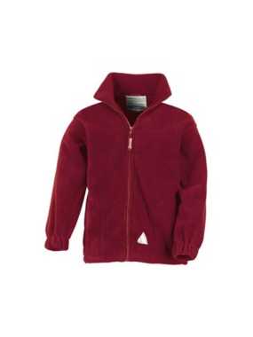 Dětská bunda (RESULT YOUTH FULL ZIP ACTIVE FLEECE)>červená (burgundy)>L