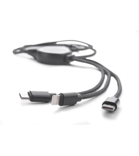 Kabel USB 4 v 1 > černá