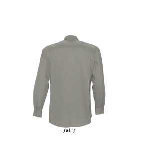 Pánská košile(SOLS BOSTON MENS LONG SLEEVE OXFORD SHIRT)>stříbrná>M