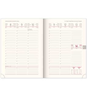 Diář (Rivoli 2026) - 15 x 21 x 2 cm > šedá > týdenní A5