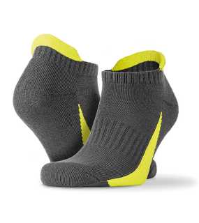 Ponožky (SPIRO 3-PACK SPORTS SNEAKER SOCKS)>šedá / zelená (lime)>L/XL