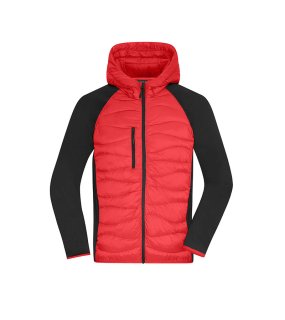 Pánská bunda (JN Men's Hybrid Jacket) > červená/černá > L