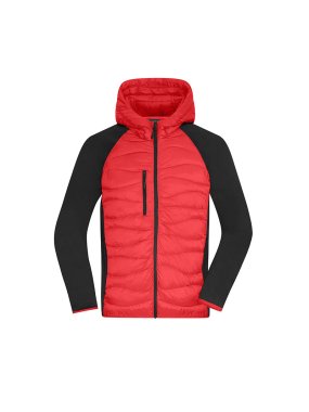 Pánská bunda (JN Men's Hybrid Jacket) > červená/černá > 3XL