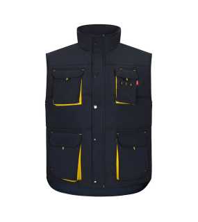 Pánská vesta (VELILLA TWO-TONE PADDED VEST) > modrá (navy) / žlutá > 3XL