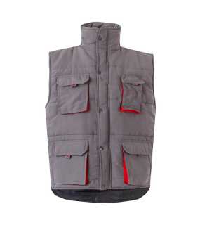 Pánská vesta (VELILLA TWO-TONE PADDED VEST) > šedá / červená > 2XL