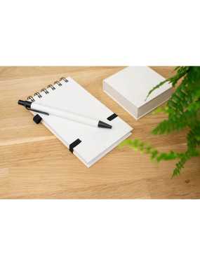 Zápisník A6 z recyklovaných obalů od m > černá/bílá