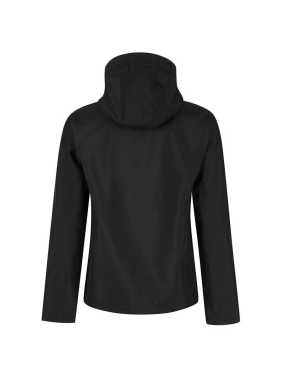 Pánská bunda(Regatta VENTURER 3 LAYER HOODED PRINTABLE SOFTSHELL JACKET)>černá/černá>XL