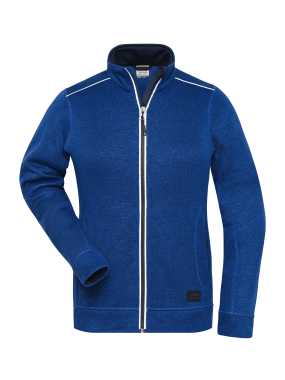 Dámská mikina(JN Ladies Workwear Fleece Jacket SOLID)>modrá(dark royal)/modrá(navy)>L