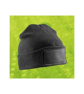 Zimní čepice (RESULT Recycled Printers Thinsulate Beanie) > černá