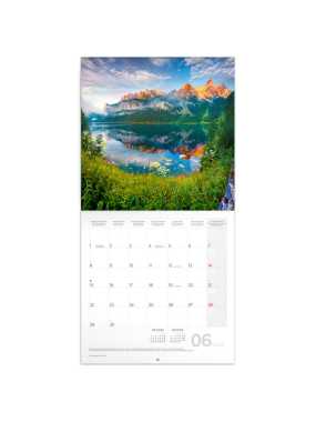 Nástěnný kalendář (Alpy 2026) - 30 x 30 x 1 cm
