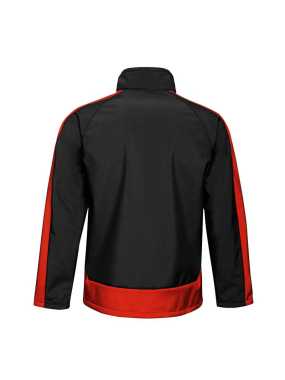 Pánská bunda (Regatta CONTRAST PRINTABLE 3 LAYER SOFTSHELL) > černá/červená (classic) > S
