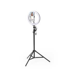 Selfie světlo se stativem > černá
