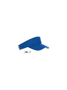 Unisex kšilt(SOLS ACE UNISEX VISOR)>modrá (royal) / bílá