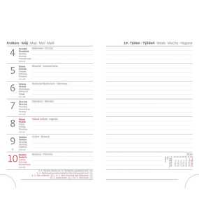 Diář s poutkem (Flexies 2026) - 9 x 14 cm > modrá (dark) > týdenní kapesní