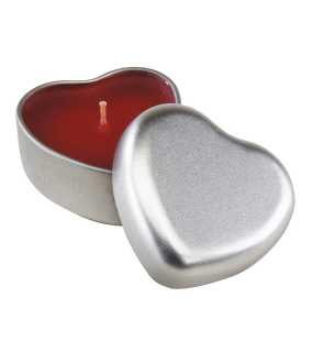 Svíčka> červená / stříbrná