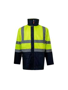 Pánská bunda (VELILLA HV 4IN1 TWO-TONE PARKA) > modrá (marine) / žlutá (hi-vis) > 4XL
