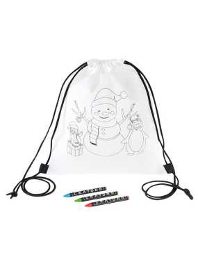 Sportovní kapsa na vybarvení> snowman