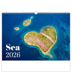 Nástěnný kalendář (Sea 2026) - 45 x 38,5 cm