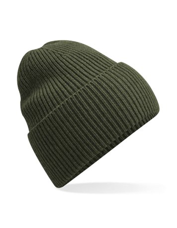 Unisex čepice (Beechfield Oversized Cuffed Beanie) > zelená (olive)