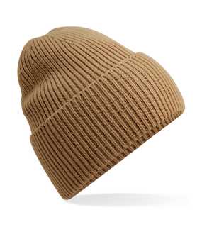Unisex čepice (Beechfield Oversized Cuffed Beanie) > béžová (biscuit)