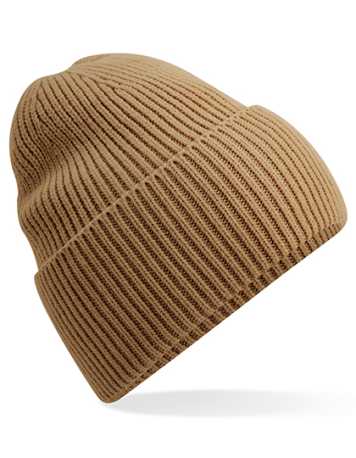 Unisex čepice (Beechfield Oversized Cuffed Beanie) > béžová (biscuit)