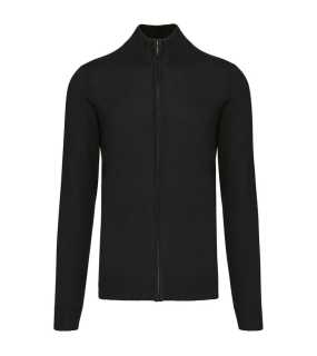 Pánský svetr(KARIBAN MENS ZIP CARDIGAN)>černá>4XL