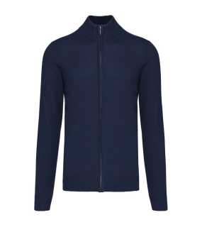 Pánský svetr(KARIBAN MENS ZIP CARDIGAN)>modrá (navy)>L