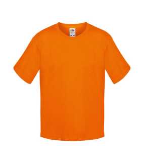 Dětské tričko (FRUIT OF THE LOOM Boys Sofspun Tee)>oranžová>7/8