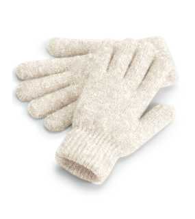 Unisex rukavice (Beechfield Cosy Ribbed Cuff Gloves) > béžová (almond marl)
