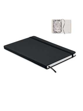 Zápisník A5 z recykl. kartonu > černá