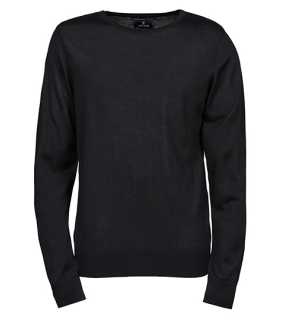 Unisex svetr (Tee Jays Mens Crew Neck Sweater) > černá > 2XL