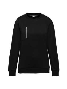 Unisex mikina (UNISEX DAYTODAY CONTRASTING POCKET SWEATSHIRT) > černá/stříbrná > S