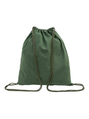 Vak se stahovací šňůrkou z recyklované bavlny > zelená