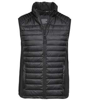 Unisex vesta (Tee Jays Mens Crossover Bodywarmer) > černá/černá > 2XL