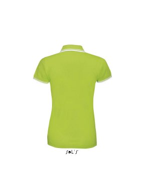 Dámská polokošile (Sols PASADENA WOMEN - WOMEN POLO SHIRT)>zelená (lime) / bílá>L