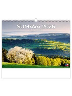 Nástěnný kalendář  Šumava 2026, 45 x 31,5 cm