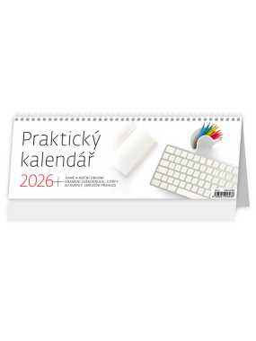 Stolní kalendář Praktický kalendář 2026, 33,6 x 12,1 cm