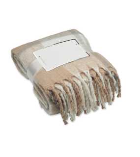 Kostkovaná RPET deka > béžová