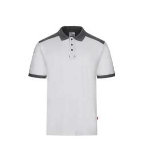 Pánská polokošile (VELILLA SS TWO-TONE STRETCH POLO) > bílá / šedá > 2XL