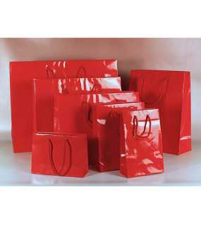 Papírová taška (LUXURY LINE) > červená > 32x13x40 cm