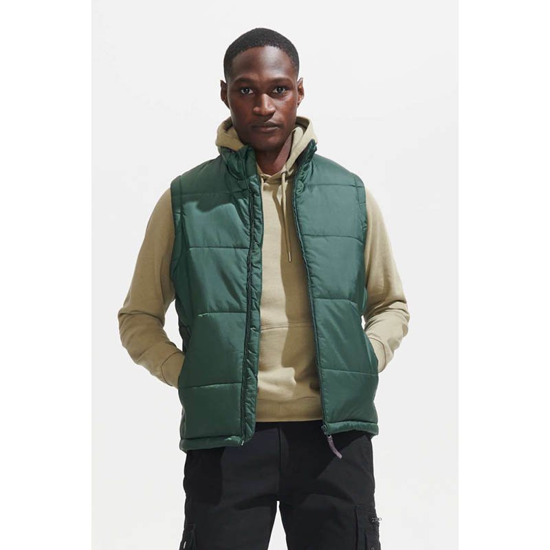 Unisex vesta (Sols WARM UNISEX Quilted bodywarmer)>černá>L