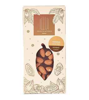 Hořká čokoláda s mandlemi 70g