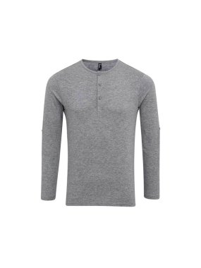 Pánské triko (PREMIER MEN'S LONG JOHN ROLL SLEEVE TEE)>šedá (marl)>XS